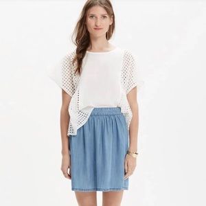 Madewell chambray skirt
